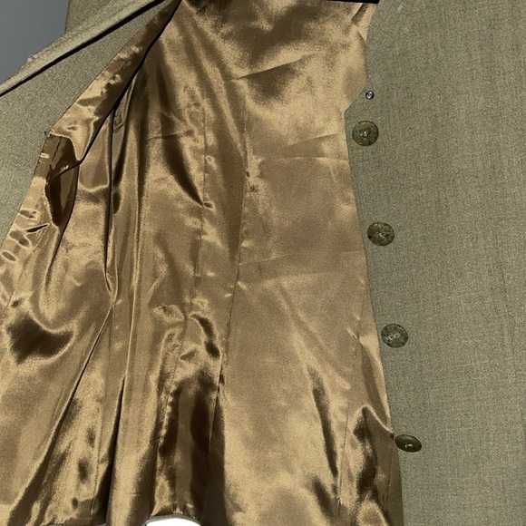 Vintage Olive Size 8 Magid Bernard Skirt & Jacket - Picture 4 of 7